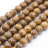 Wenge Wood Dyed Round Beads 6mm